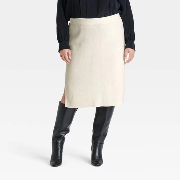 Women's Midi Sweater Pencil Skirt - Ava & Viv Size XXL - Picture 1 of 6